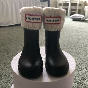 Hunter kids boots with insert socks